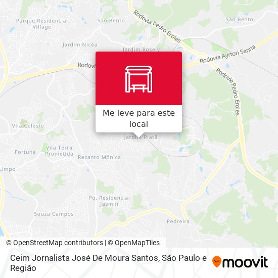 Ceim Jornalista José De Moura Santos mapa