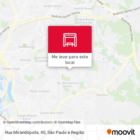 Rua Mirandópolis, 40 mapa