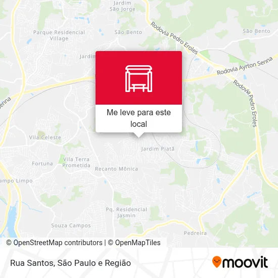 Rua Santos mapa