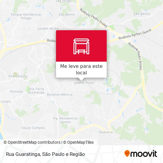 Rua Guaratinga mapa