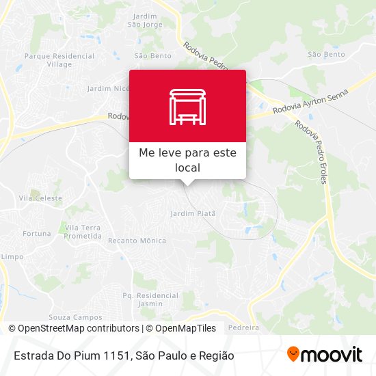 Estrada Do Pium 1151 mapa