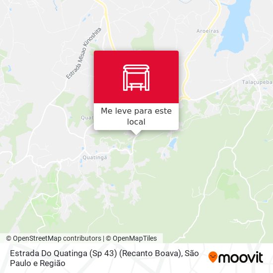 Estrada Do Quatinga (Sp 43) (Recanto Boava) mapa