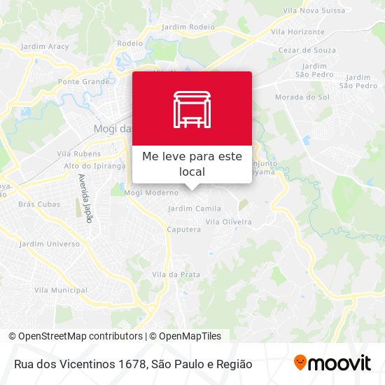Rua dos Vicentinos 1678 mapa