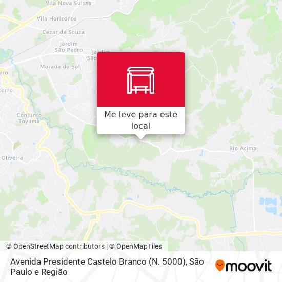 Avenida Presidente Castelo Branco (N. 5000) mapa