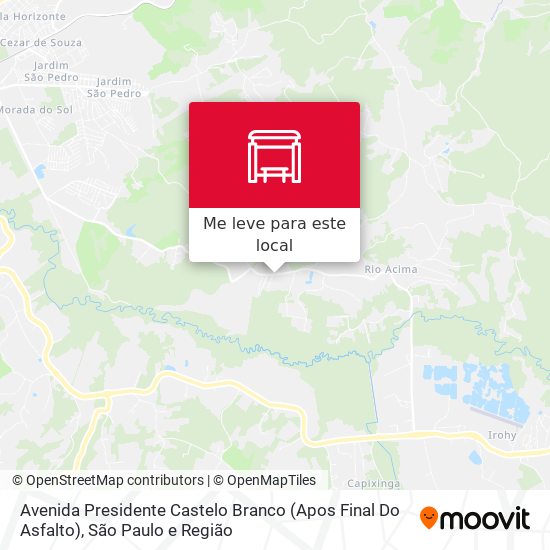 Avenida Presidente Castelo Branco (Apos Final Do Asfalto) mapa