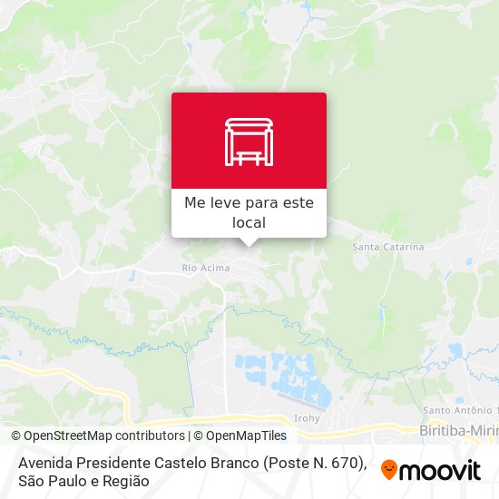 Avenida Presidente Castelo Branco (Poste N. 670) mapa
