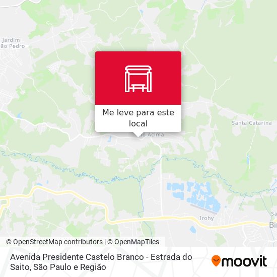 Avenida Presidente Castelo Branco - Estrada do Saito mapa