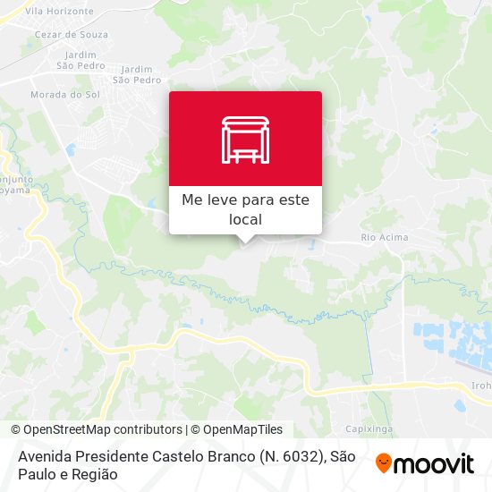 Avenida Presidente Castelo Branco (N. 6032) mapa