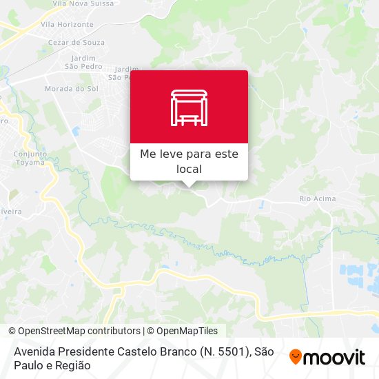 Avenida Presidente Castelo Branco (N. 5501) mapa