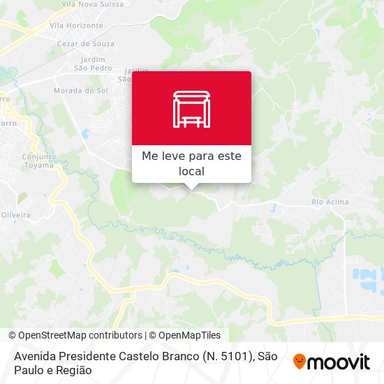 Avenida Presidente Castelo Branco (N. 5101) mapa