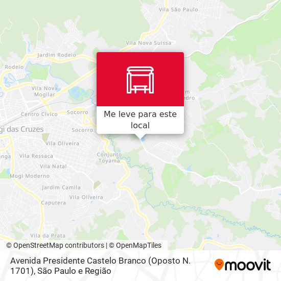 Avenida Presidente Castelo Branco (Oposto N. 1701) mapa