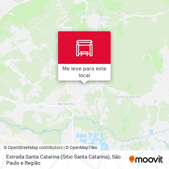 Estrada Santa Catarina (Sitio Santa Catarina) mapa