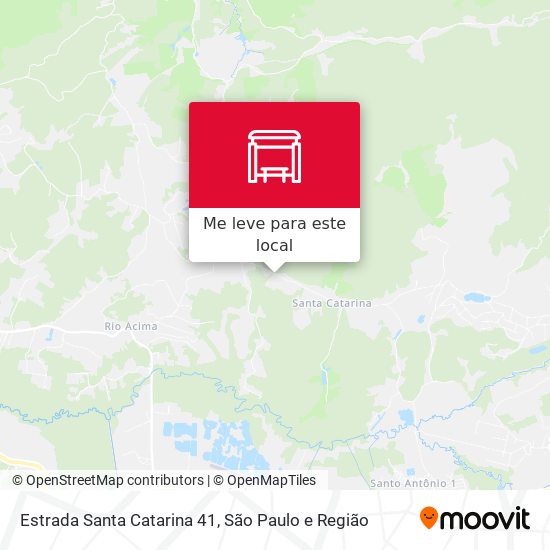 Estrada Santa Catarina 41 mapa