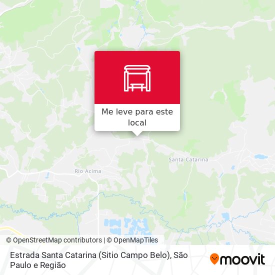 Estrada Santa Catarina (Sitio Campo Belo) mapa