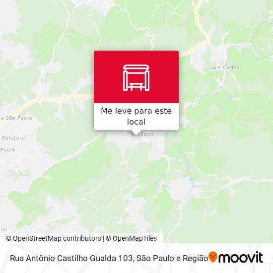 Rua Antônio Castilho Gualda 103 mapa