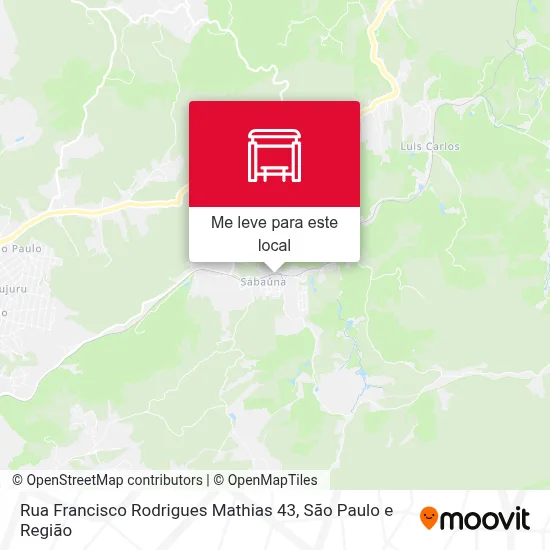 Rua Francisco Rodrigues Mathias 43 mapa