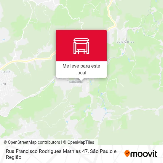 Rua Francisco Rodrigues Mathias 47 mapa