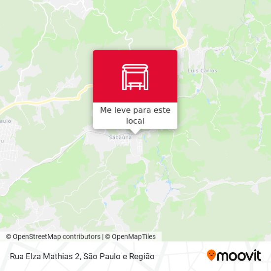 Rua Elza Mathias 2 mapa