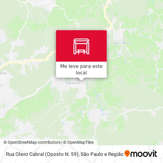 Rua Olavo Cabral (Oposto N. 59) mapa