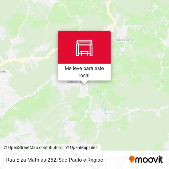 Rua Elza Mathias 252 mapa