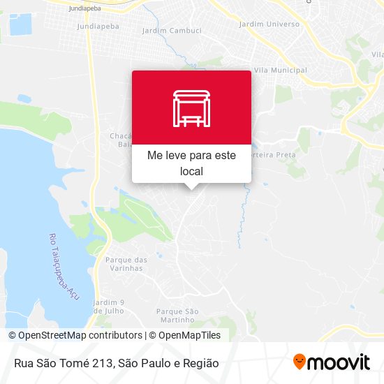 Rua São Tomé 213 mapa