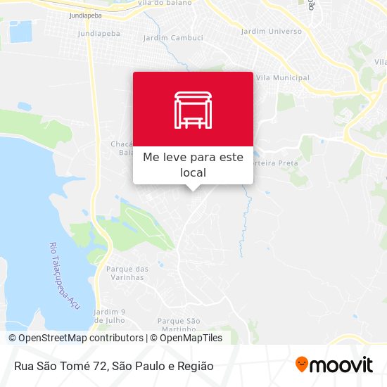 Rua São Tomé 72 mapa