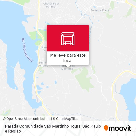 Parada Comunidade São Martinho Tours mapa