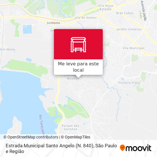 Estrada Municipal Santo Angelo (N. 840) mapa