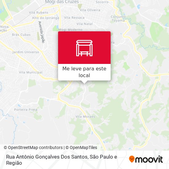 Rua Antônio Gonçalves Dos Santos mapa