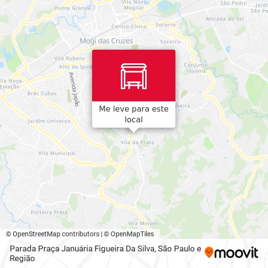 Parada Praça Januária Figueira Da Silva mapa