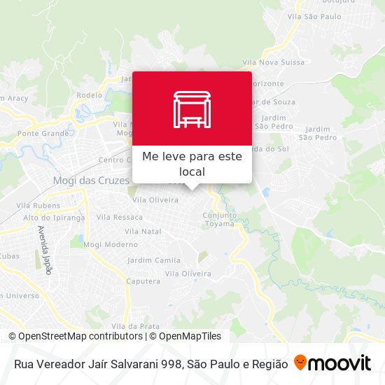 Rua Vereador Jaír Salvarani 998 mapa