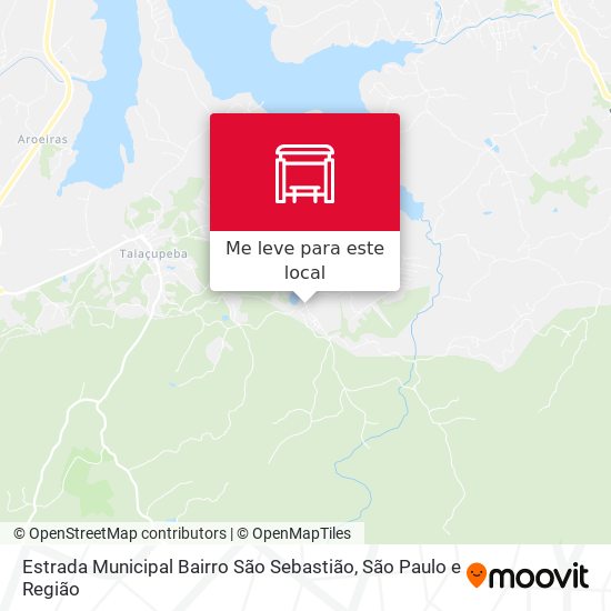 Estrada Municipal Bairro São Sebastião mapa