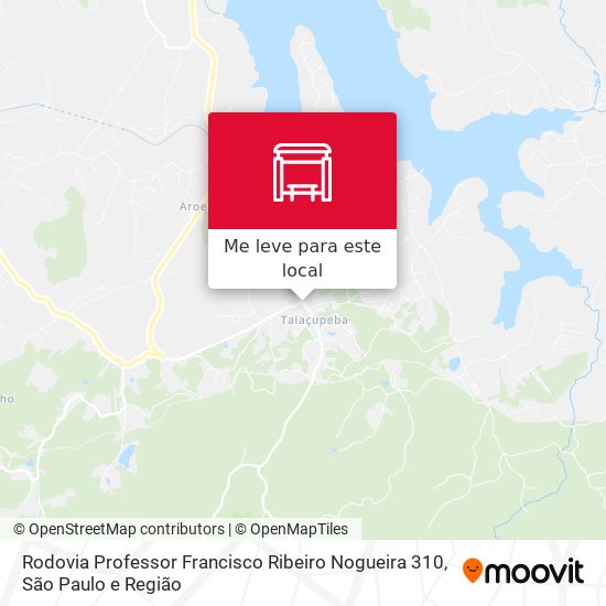 Rodovia Professor Francisco Ribeiro Nogueira 310 mapa