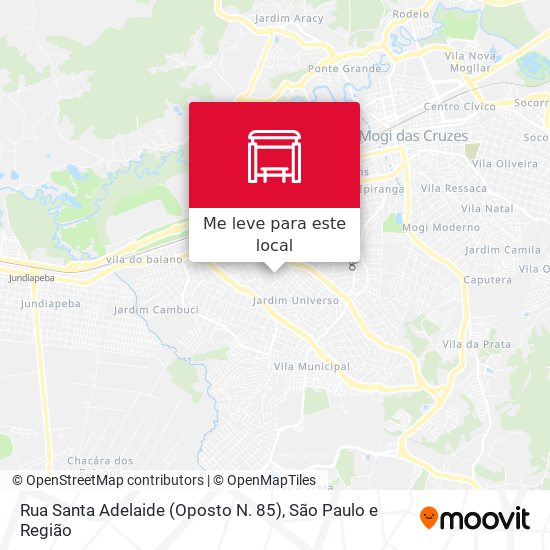 Rua Santa Adelaide (Oposto N. 85) mapa