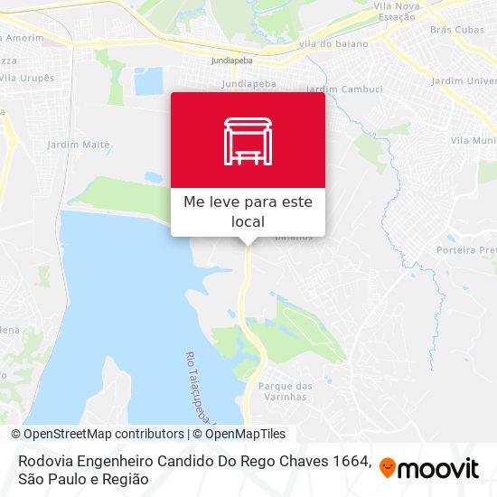 Rodovia Engenheiro Candido Do Rego Chaves 1664 mapa