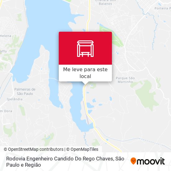 Rodovia Engenheiro Candido Do Rego Chaves mapa