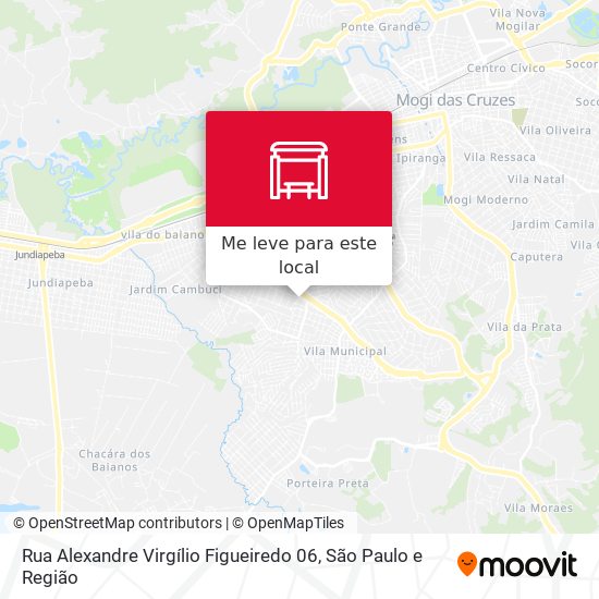 Rua Alexandre Virgílio Figueiredo 06 mapa
