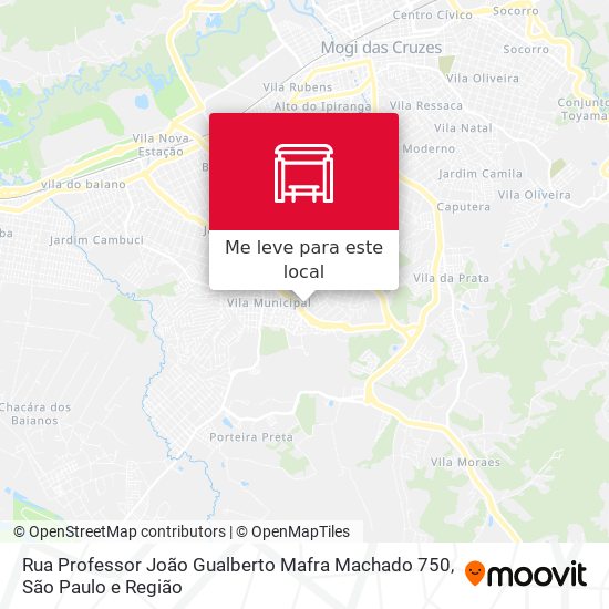Rua Professor João Gualberto Mafra Machado 750 mapa