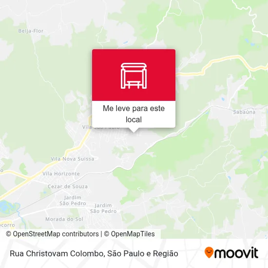 Rua Christovam Colombo mapa