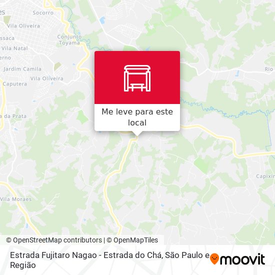 Estrada Fujitaro Nagao - Estrada do Chá mapa