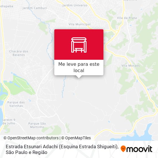 Estrada Etsunari Adachi (Esquina  Estrada Shigueiti) mapa
