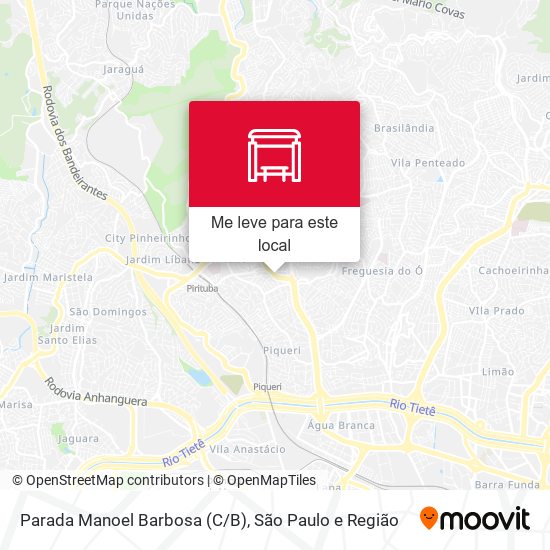 Parada Manoel Barbosa (C/B) mapa