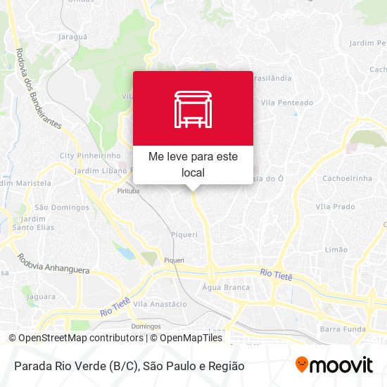 Parada Rio Verde (B/C) mapa