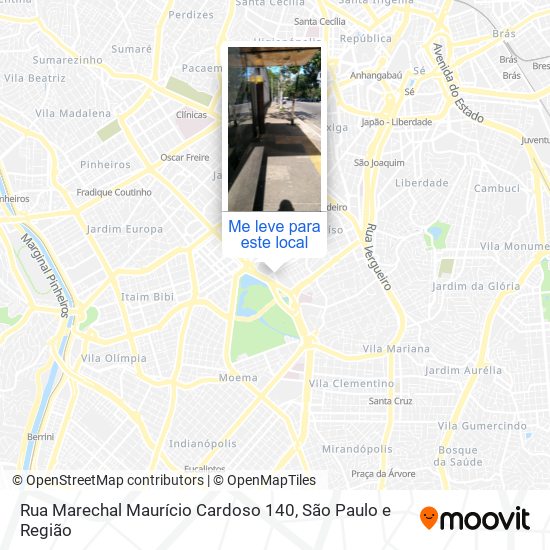 Rua Marechal Maurício Cardoso 140 mapa