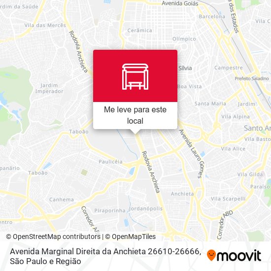 Avenida Marginal Direita da Anchieta 26610-26666 mapa