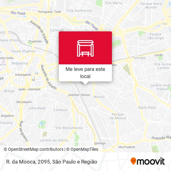 R. da Mooca, 2095 mapa
