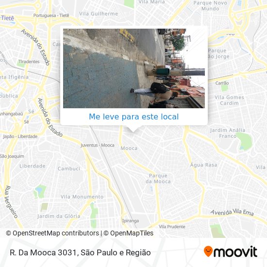R. Da Mooca 3031 mapa
