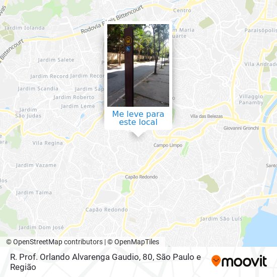 R. Prof. Orlando Alvarenga Gaudio, 80 mapa