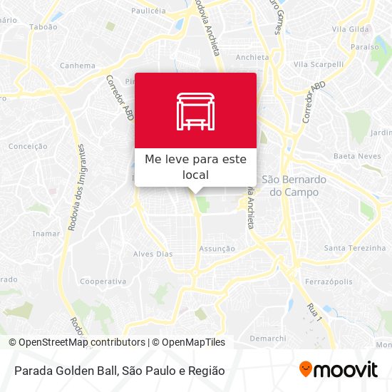 Parada Golden Ball mapa