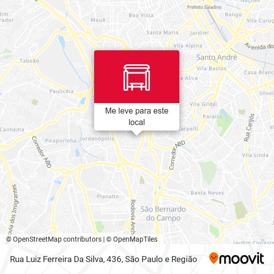 Rua Luiz Ferreira Da Silva, 436 mapa